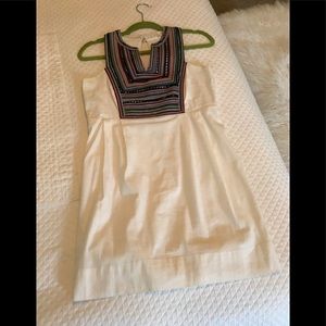 Shoshanna White Embroidered Day Dress